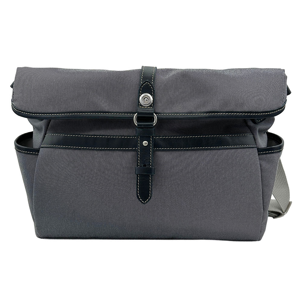 【KANEDAITO】豊岡鞄® 廃漁網 リサイクル 口折れ ショルダーバッグ Lサイズ A4 14インチ 日本製 56-1010