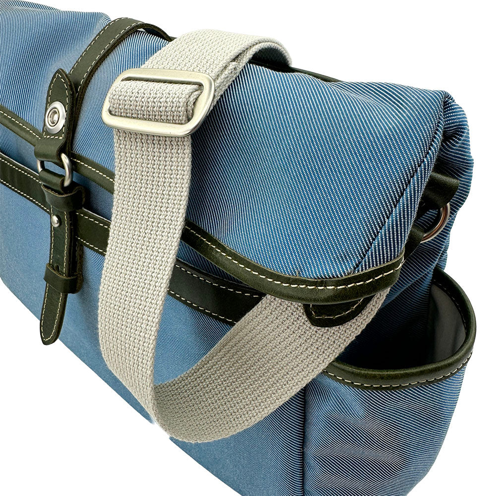 【KANEDAITO】豊岡鞄® 廃漁網 リサイクル 口折れ ショルダーバッグ Lサイズ A4 14インチ 日本製 56-1010