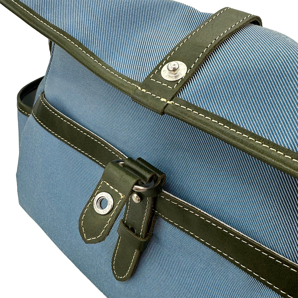 【KANEDAITO】豊岡鞄® 廃漁網 リサイクル 口折れ ショルダーバッグ Lサイズ A4 14インチ 日本製 56-1010