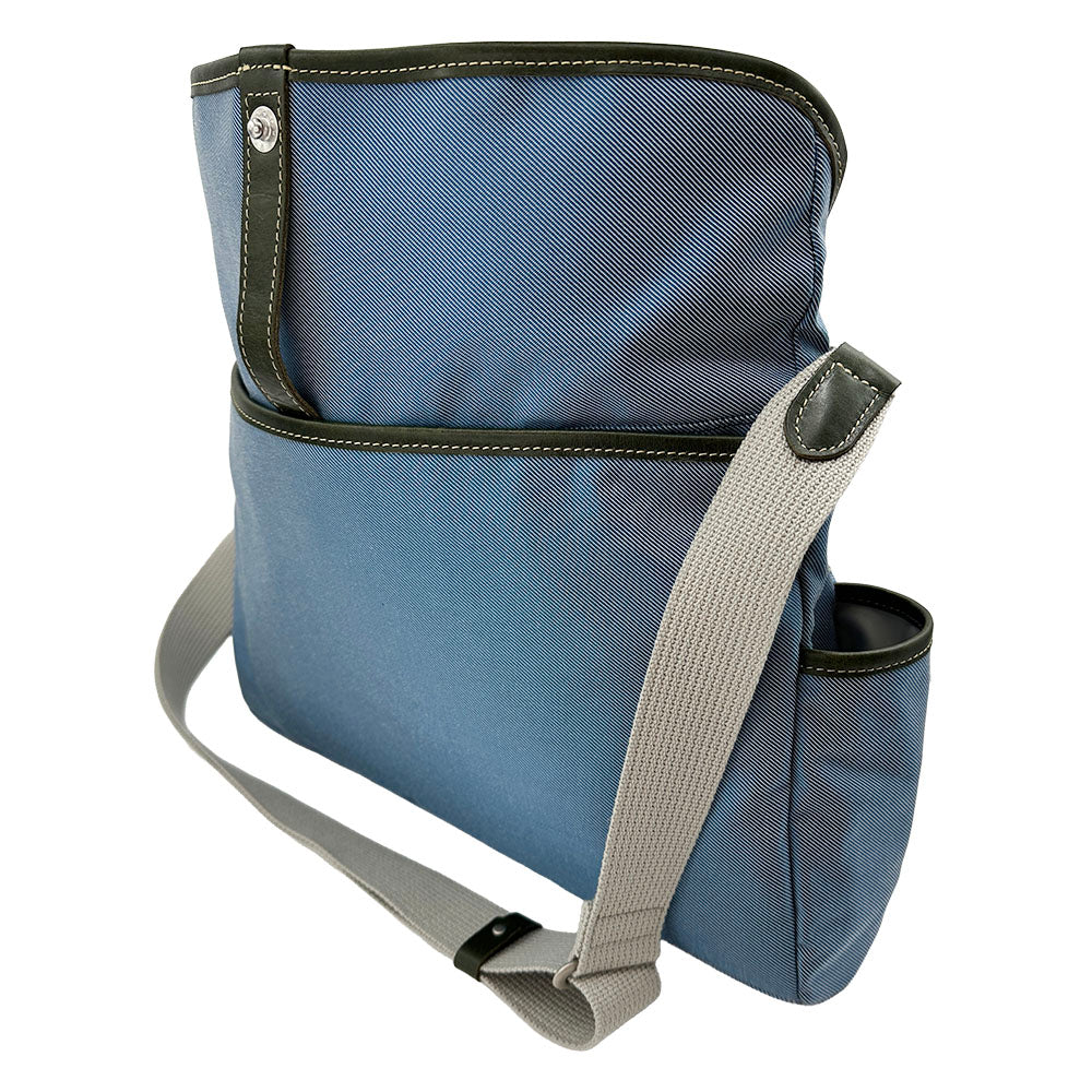 【KANEDAITO】豊岡鞄® 廃漁網 リサイクル 口折れ ショルダーバッグ Lサイズ A4 14インチ 日本製 56-1010