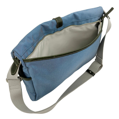 【KANEDAITO】豊岡鞄® 廃漁網 リサイクル 口折れ ショルダーバッグ Lサイズ A4 14インチ 日本製 56-1010