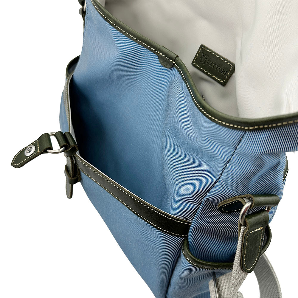 【KANEDAITO】豊岡鞄® 廃漁網 リサイクル 口折れ ショルダーバッグ Lサイズ A4 14インチ 日本製 56-1010