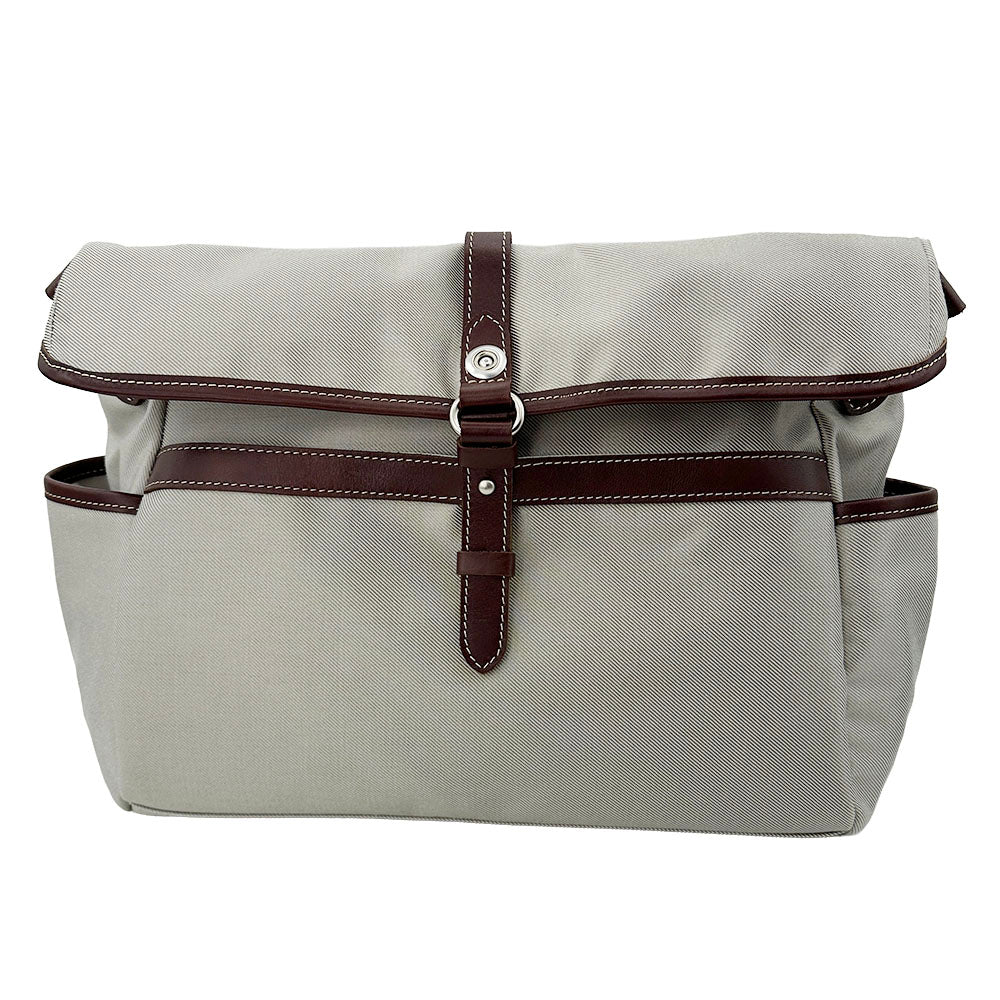 【KANEDAITO】豊岡鞄® 廃漁網 リサイクル 口折れ ショルダーバッグ Lサイズ A4 14インチ 日本製 56-1010