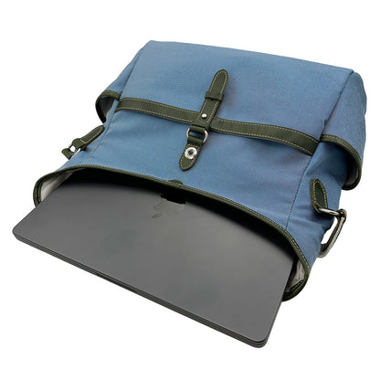 【KANEDAITO】豊岡鞄® 廃漁網 リサイクル 口折れ ショルダーバッグ Lサイズ A4 14インチ 日本製 56-1010