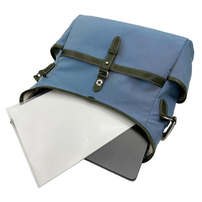 【KANEDAITO】豊岡鞄® 廃漁網 リサイクル 口折れ ショルダーバッグ Lサイズ A4 14インチ 日本製 56-1010