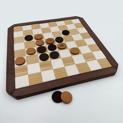 【電話注文受付中】「京都 Design House KAZE」×「豊岡 服部」 杉と革が織りなすリバーシ