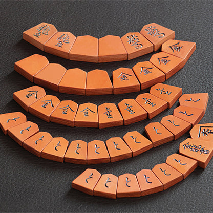 本格牛革将棋駒（彫り師 亘山）