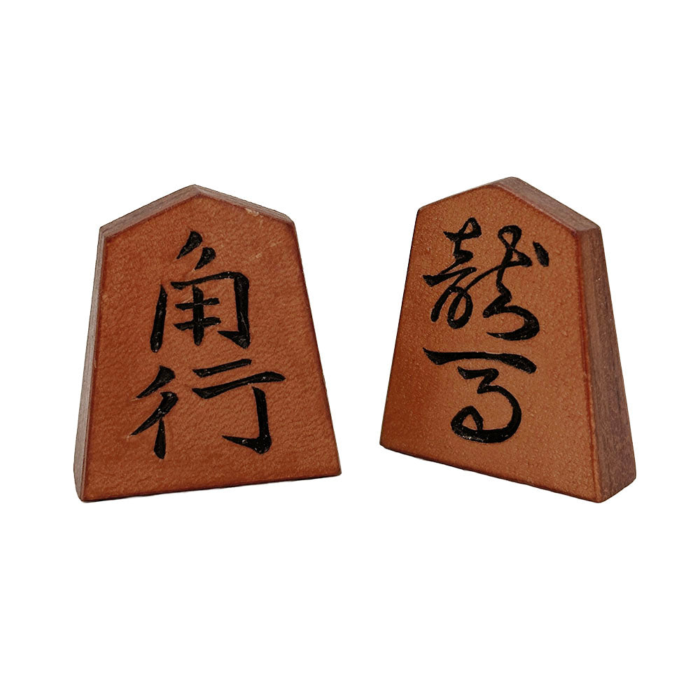 【受注生産受付中】オールレザー「本格牛革将棋駒」セット（彫り師 暁）