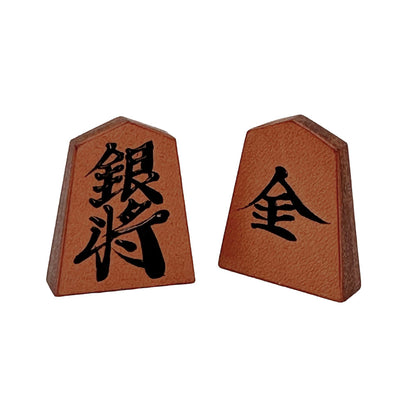 【受注生産受付中】オールレザー「本格牛革将棋駒」セット（書き師 天麻）
